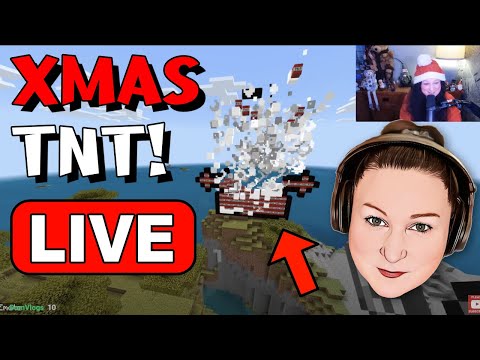 Holiday TNT Explosions in Minecraft LIVE