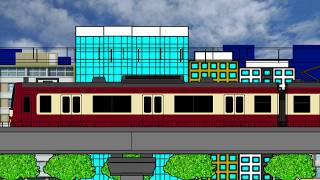 Keikyu N1000 Electric Train  Series (Batch 1 - 5) Train Animation Japan