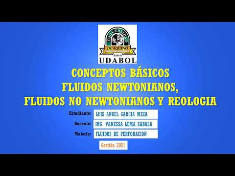CONCEPTOS BÁSICOS: FLUIDOS NEWTONIANIMOS, FLUIDOS NO NEWTONIANIMOS Y REOLOGIA
