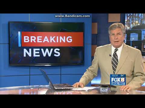 WVUE Fox 8 News at 10pm Sunday open August 20, 2017