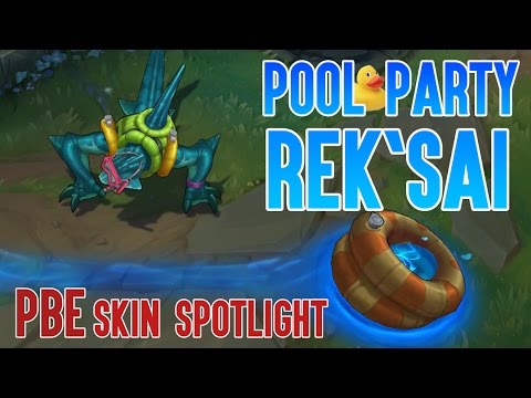 POOL PARTY REK SAI - NEW SKIN | LUSOR SKIN SPOTLIGHT (PBE)