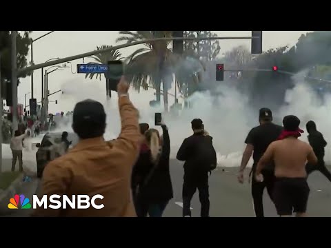 The National Guard arrives in Los Angeles after ICE raid protests