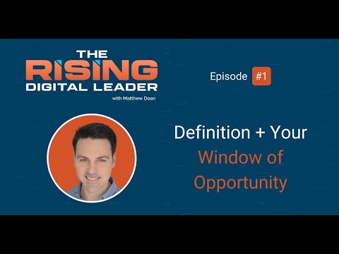 1: Definition + Your Window of Opportunity