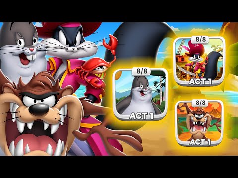 BIG CHUNGUS, DREAD PIRATE PENELOPE and TAZ! - RANK UP - ACT 1 - Looney Tunes World of Mayhem