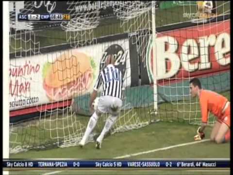 ascoli empoli 1-2 simone zaza