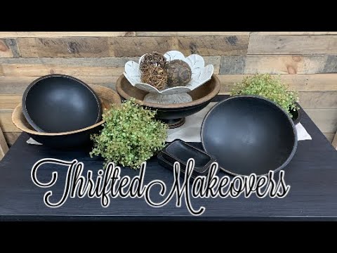 Trash to Treasure || Rescuing Wooden Bowls || Thrift Store Makeovers