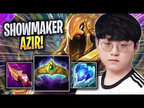 SHOWMAKER TRIES AZIR WITH NEW BUFFS! - DK ShowMaker Plays Azir MID vs Syndra! | Season 2023