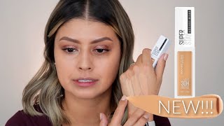 NEW AT THE DRUGSTORE! MAYBELLINE SUPER STAY ACTIVE WEAR LIQUID CONCEALER | REVIEW + WEAR TEST