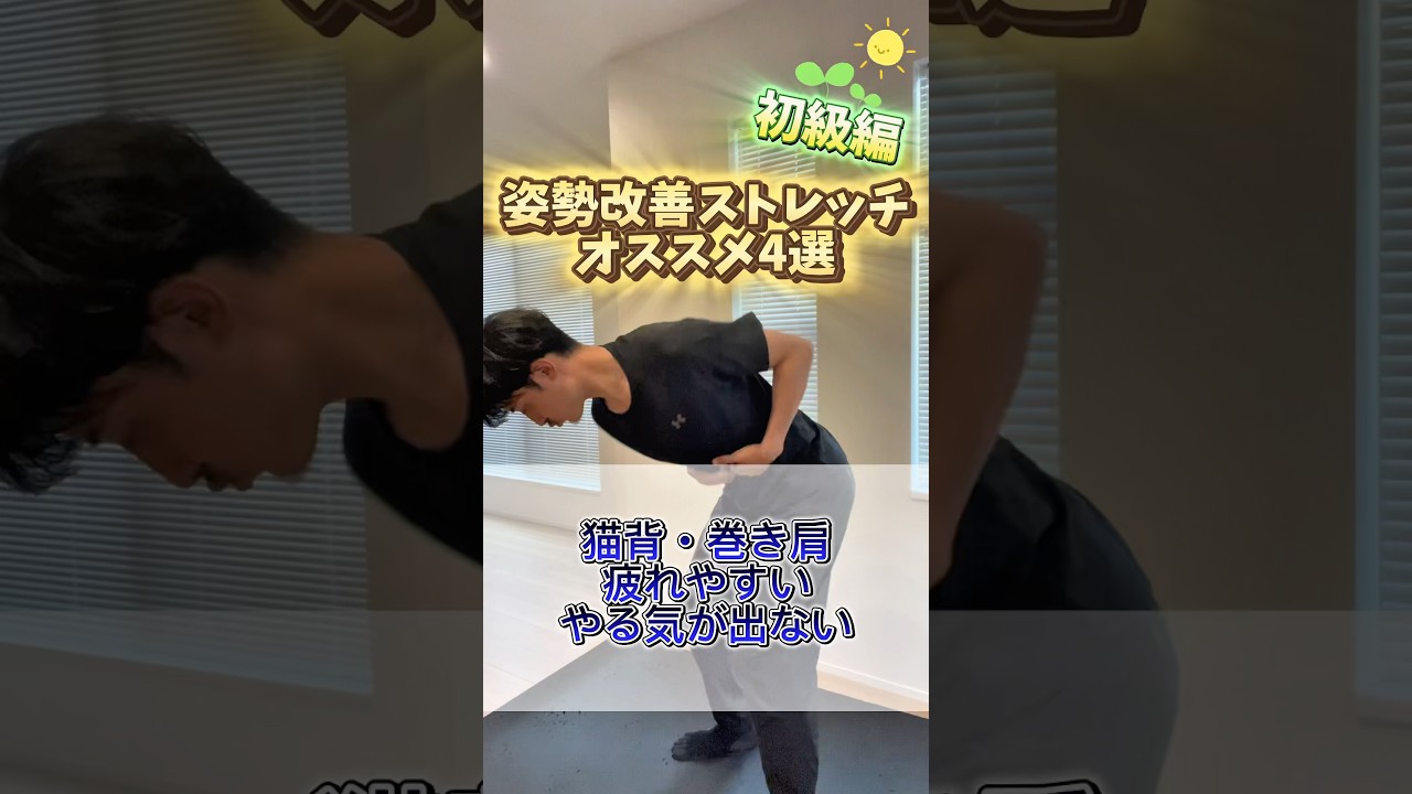 姿勢改善ストレッチ〜初級編〜#柔道整復師 #整体師が教えるストレッチ#元整骨院院長 #姿勢改善 #猫背改善 #ストレッチ習慣 #肩こり解消 #腰痛予防 #ストレッチ初心者 #小顔 #小顔マッサージ
