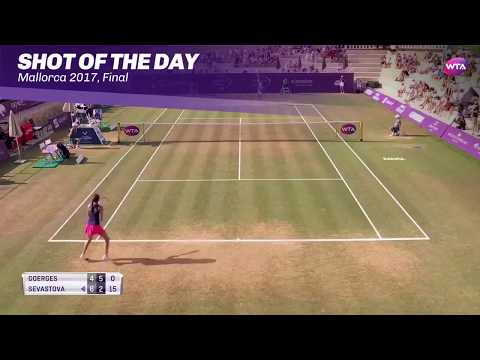 Теннис 2017 Mallorca Open Final | Shot of the Day | Anastasija Sevastova