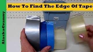 How To Find The Edge Of Tape