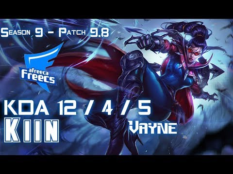 AFs Kiin VAYNE vs ORNN Top - Patch 9.8 KR Ranked
