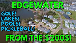 TOUR EDGEWATER |  LAKE & GOLF HOMES FROM $200k+ | Charlotte Real Estate