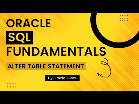 Oracle SQL How to modify a table using Alter Table command Part 1 - lesson 103