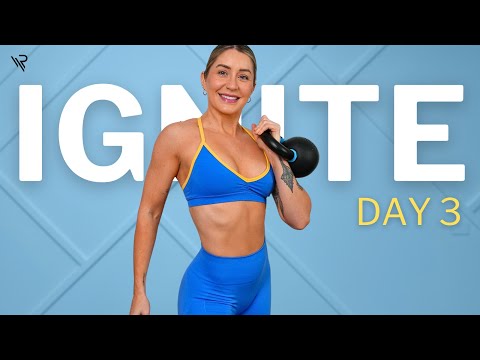 Day 3: Strong GLUTES CORE & ABS Workout (No Repeats) | Ignite Kettlebell Series