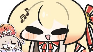 【手描きアニメ】ばんちょーにイタズラする奏【ホロライブ | 音乃瀬奏/轟はじめ/一条莉々華】