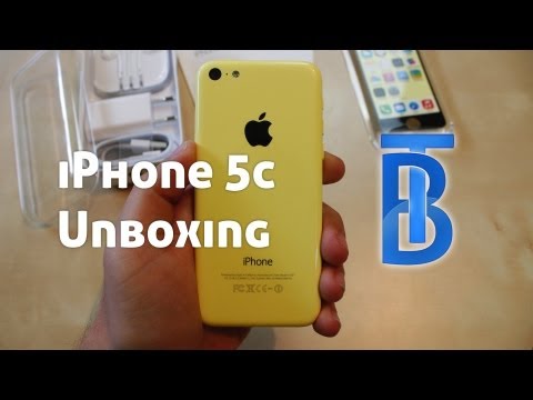 Unboxing: Apple iPhone 5c - Gelb - 16GB [German/Deutsch]
