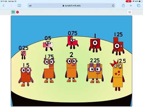 Numberblocks Band Quarters 0.25-2.5 (Thanks for a late 400 subs!)