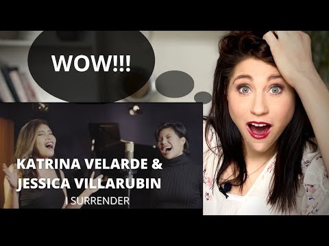 Stage Presence coach reacts to Katrina Velarde & Jessica Villarubin "I Surrender"