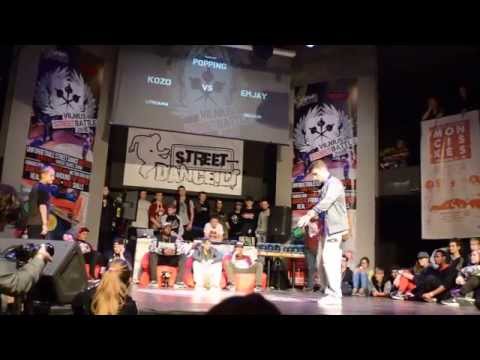 Kozo vs Emjay - Popping Semifinal - Vilnius Street Battles'15