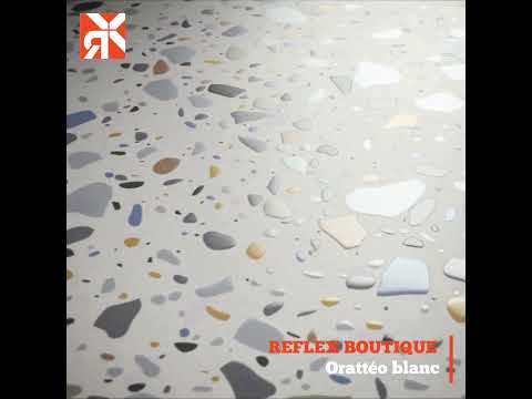 Carrelage effet Terrazzo Orattéo blanc