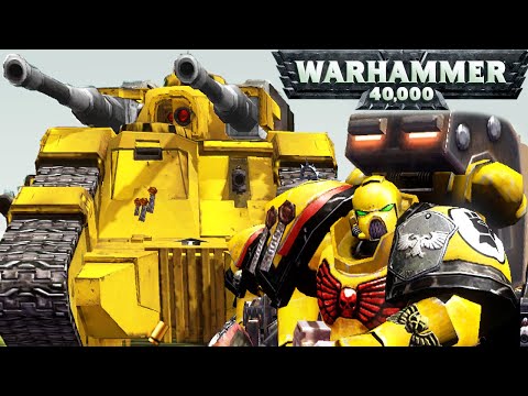 Imperial Fists + 3 Sicaran tanks vs 5000 Tyranids! - Astartes Mod, WH40K: Dawn of War 2: Retribution