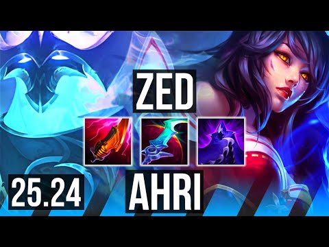 ZED vs AHRI (MID) | Perfect KDA: 19/0/6 | EUW Master | 25.24