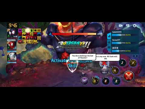 Can Miles (Spider-Man) at lvl 80 skip GBR : Dormamu's 1st phase? Yes! Marvel Future Fight.