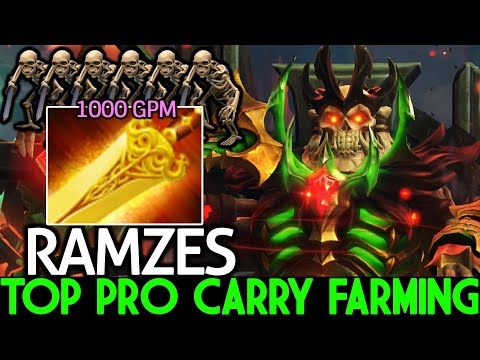RAMZES [Wraith King] Top Pro Carry Show His Skill Farming 1000 GPM Dota 2