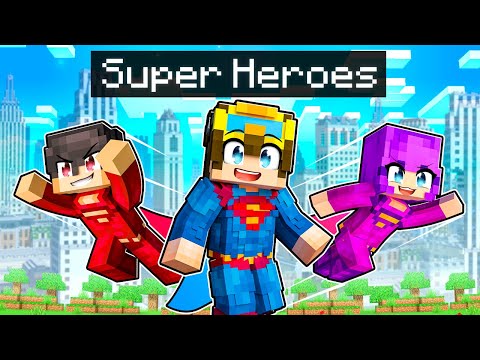 Life of a SUPERHERO In Minecraft!