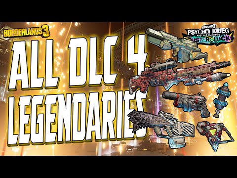 Borderlands 3 | ALL DLC 4 LEGENDARY ITEMS | Fantastic Fustercluck