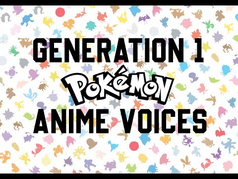 151 Original Pokemon Anime Voices