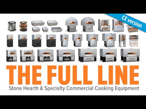 Linha completa de lareiras de pedra e equipamentos de cozinha comercial da Wood Stone | Versão CE