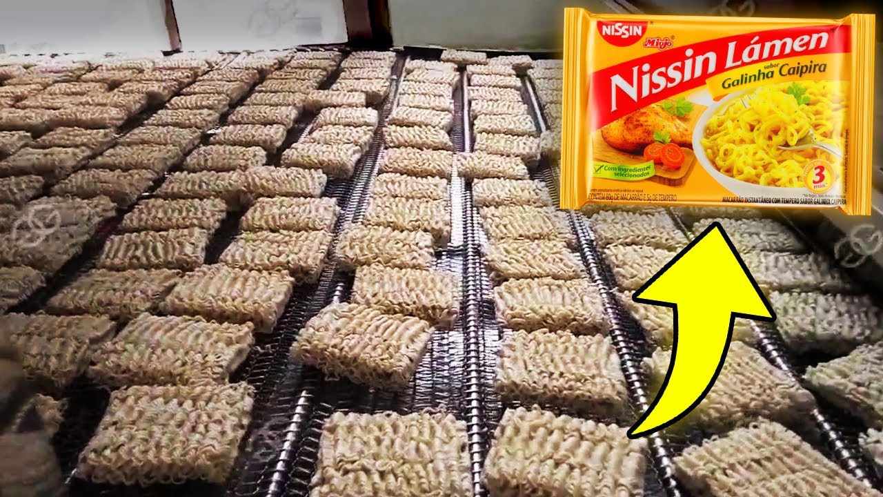 Como é Feito o Miojo? Veja Como Essas Coisas São Fabricadas