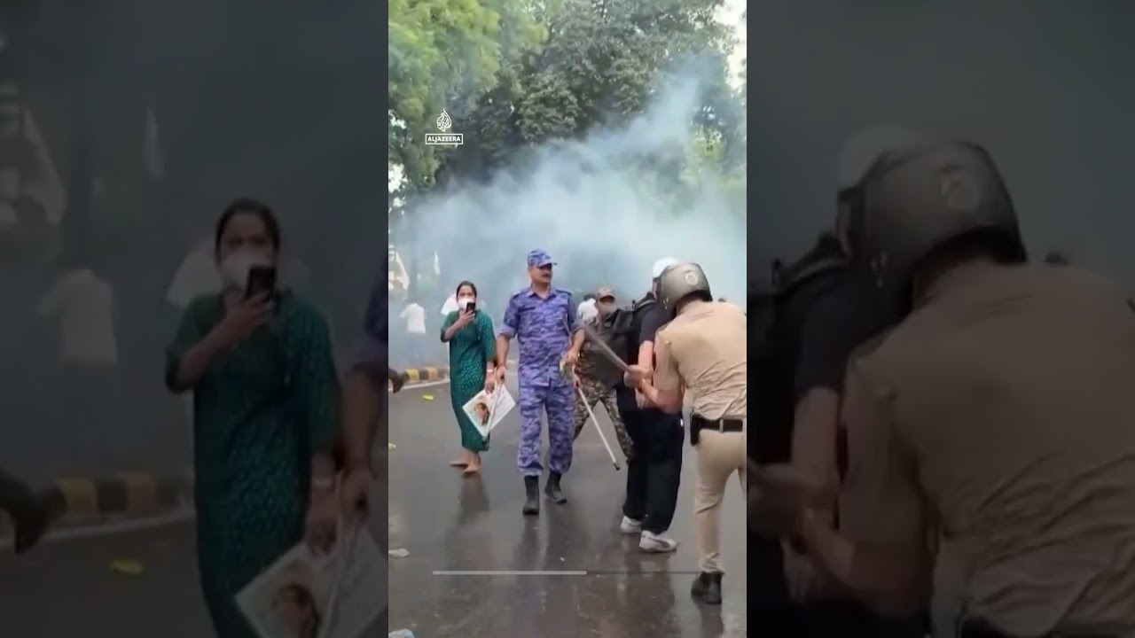 Indian police detain Congress leader Rahul Gandhi at Modi residence protest