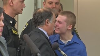 Teen cries out during sentencing