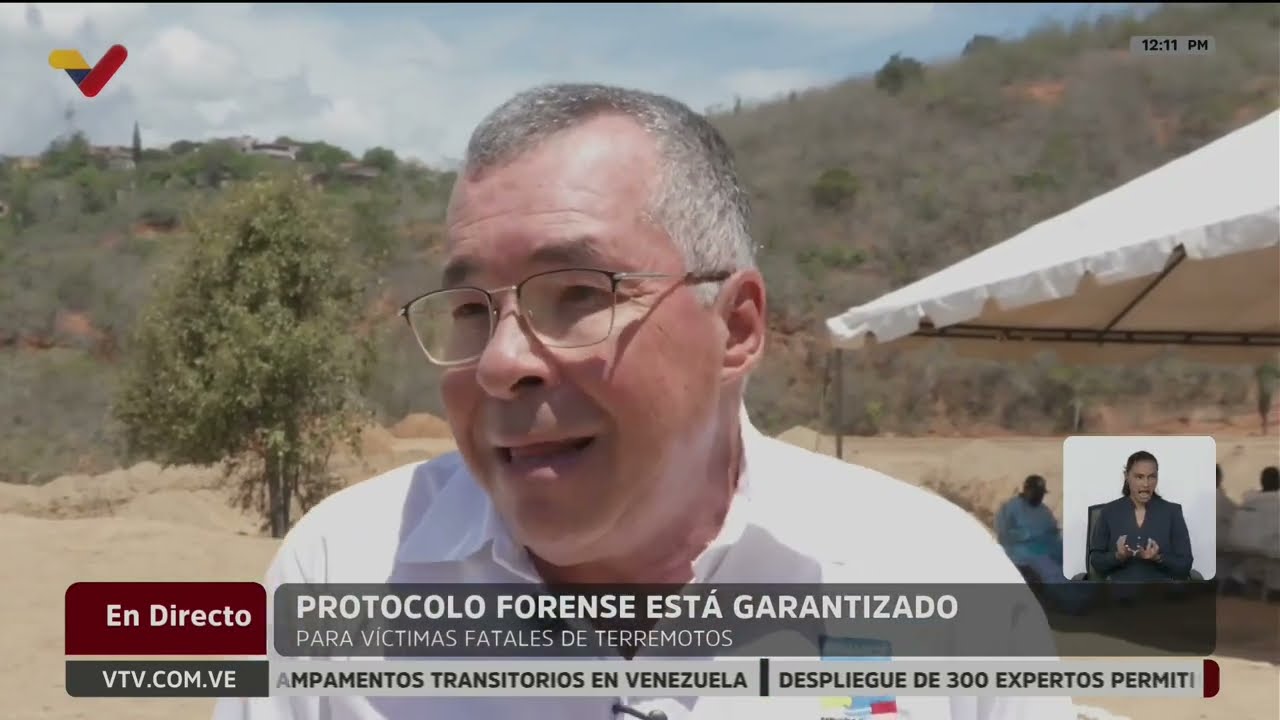 Dr. Sinuhe Villalobos, director del Senamecf (forenses), protocolo para fallecidos en terremoto