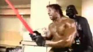 Guile Theme Goes With Everything (Booker T Wields Lightsaber)
