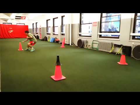 4 Cone Reaction Agility Drill
