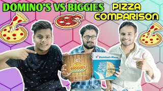 Domino's VS Biggies PIZZA || COMPARISON || Which is Better || U.F.C 🍕😎