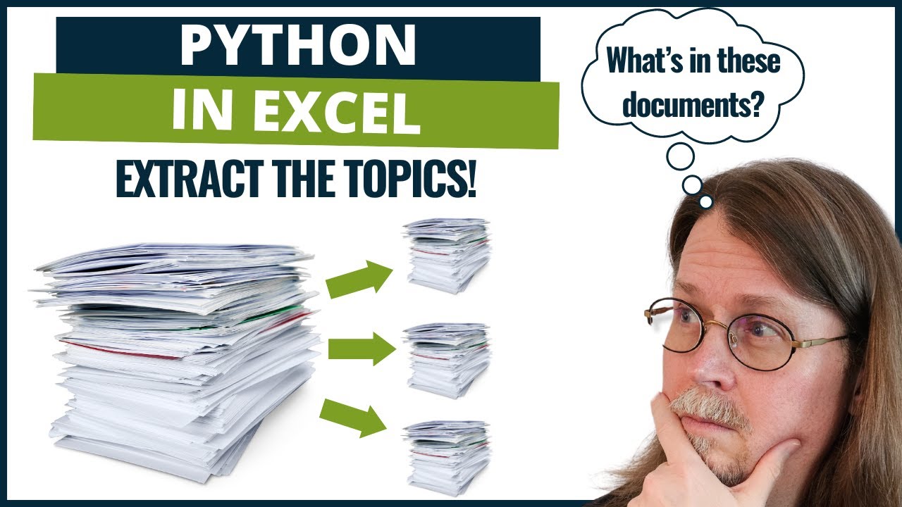 Topic Modeling Text Documents With LDA: Python in Excel Tutorial (Free Files)