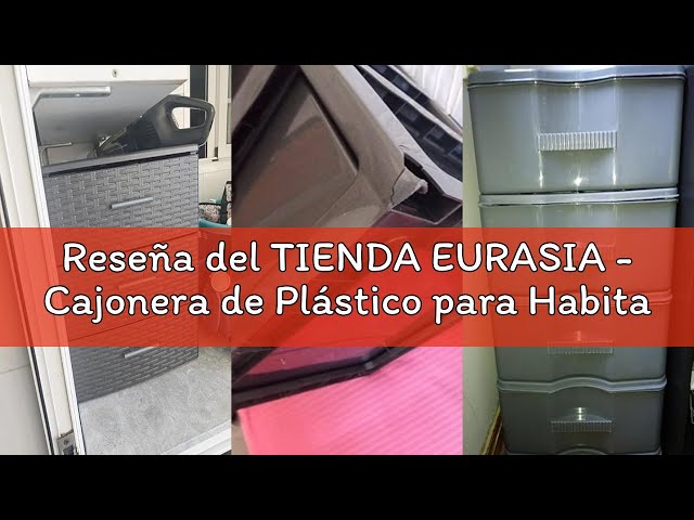 Vídeo relacionado con Cajonera de Plástico con 4 Cajones Transparente ahumado-Organizador de Escritorio y Hogar, Ahorra Espacio para Oficina, Baño y Dormitorio