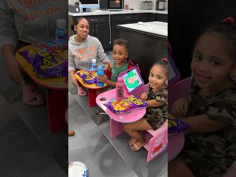 Dad takes away kids food and gives them takis #shorts