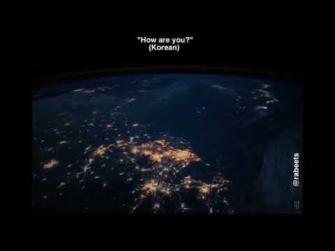 Greetings from Humans in 55 languages on The Golden record- English translations