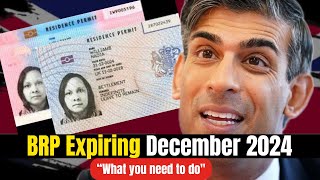New Biometric Residence Permits in the UK  2024 (UK BRP Card Expiring) BRPS | What You Must Do