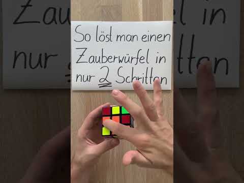 So kann man einen Zauberwürfel in nur 2 Schritten lösen 😍