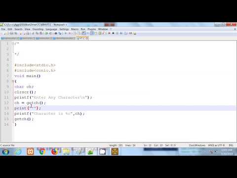 C Programming The First C Language Program Part 1