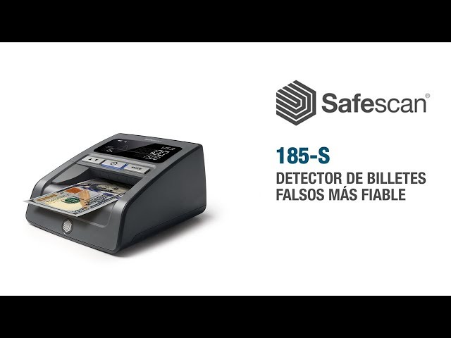 Safescan 185-S Detetor de Notas Falsas 8 Moedas com Ecrã LCD video