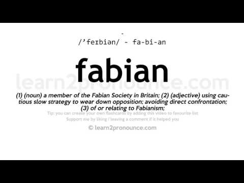 Pronunciation of Fabian | Definition of Fabian