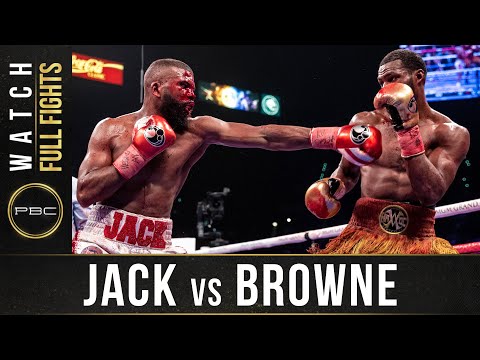 Jack vs Browne FULL FIGHT: January 19, 2020 - PBC on Showtime PPV